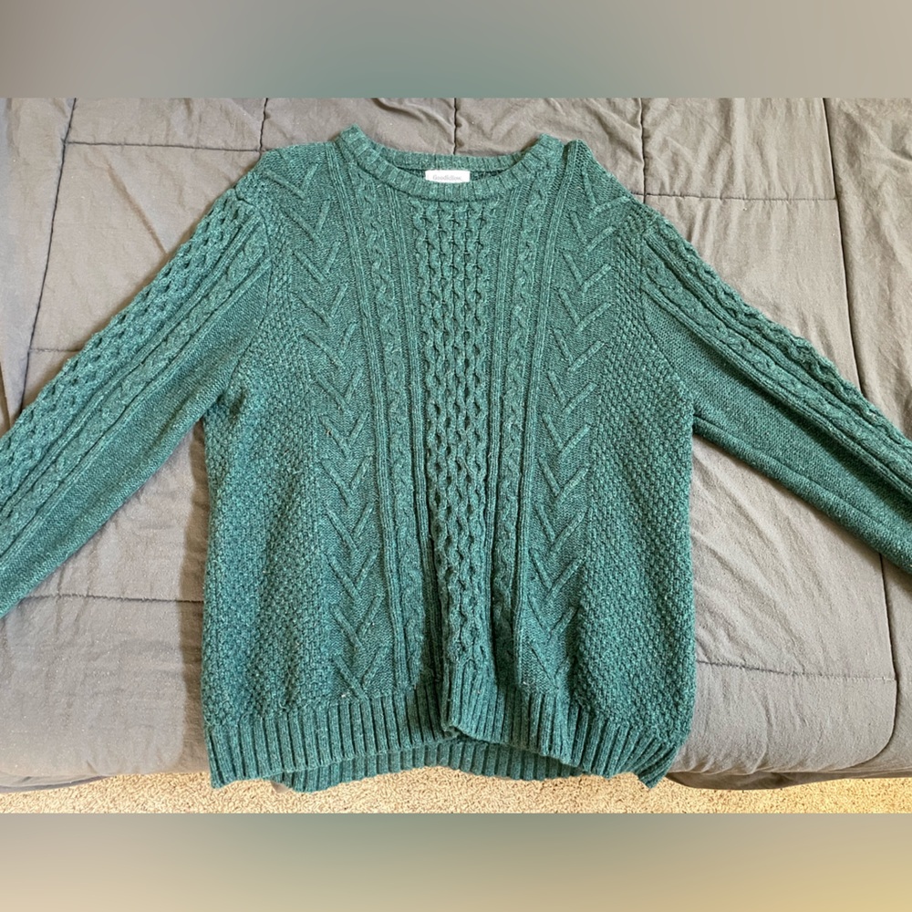 Goodfellow, green sweater, XL